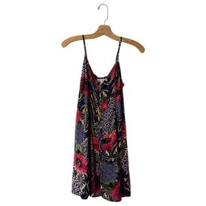 Abercrombie & Fitch Floral Mini Dress Lace Up Back Summer Printed
